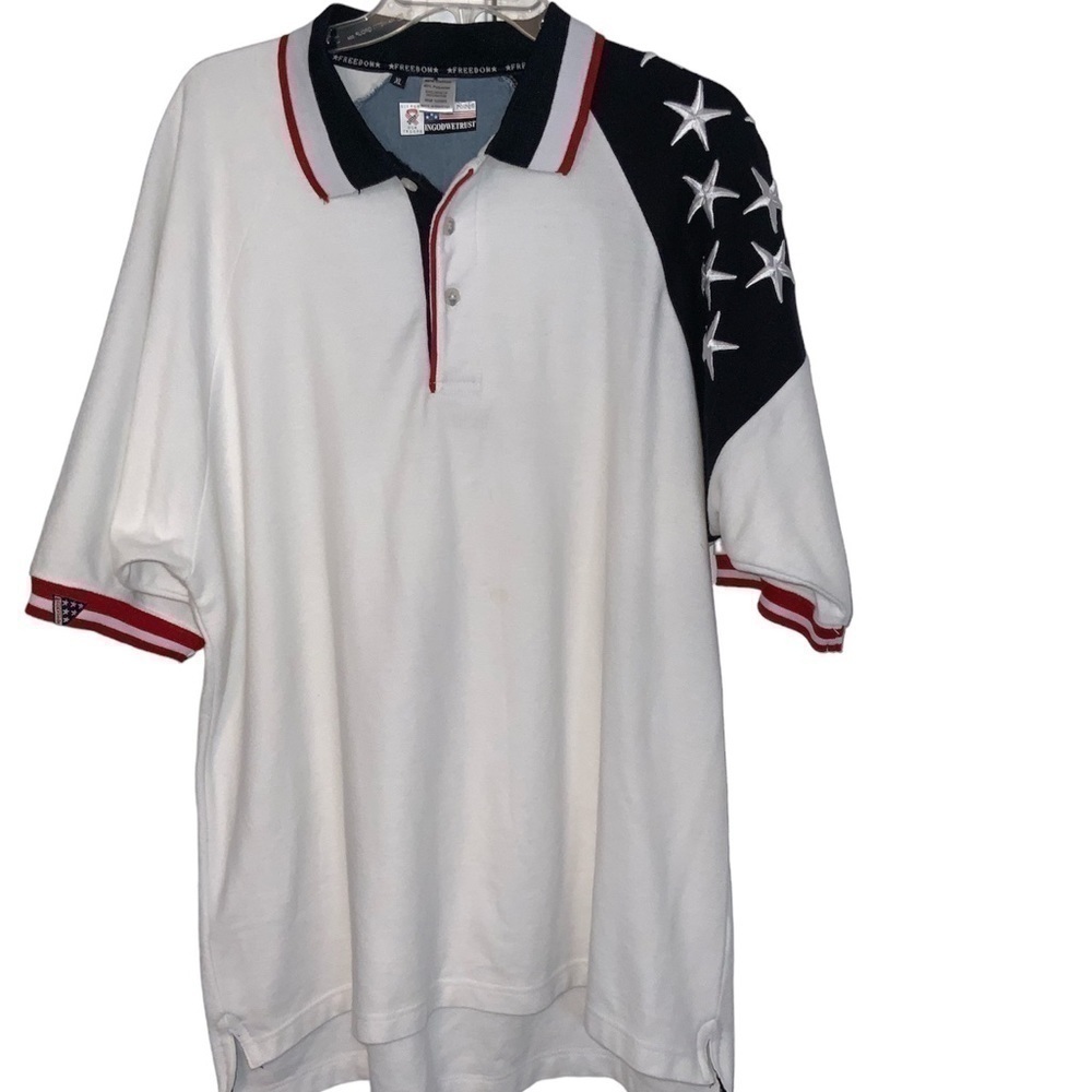 Rock Point support our troops Polo shirt NWOT